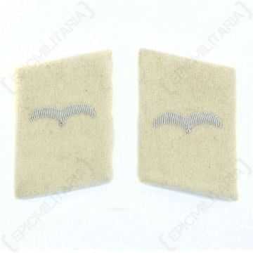 Luftwaffe HG Division Flieger Collar Tabs - White