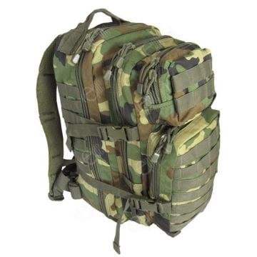 Woodland Camo MOLLE Assault Pack - Regular size