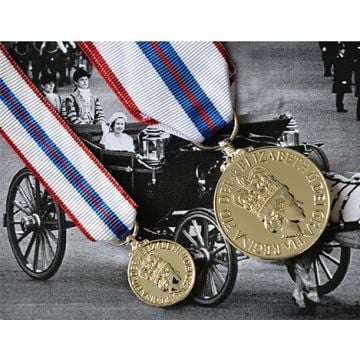 Queens SILVER JUBILEE Medal - Full Size & Miniature