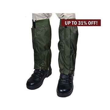 Waterproof Rip Stop Gaiters - Olive Green