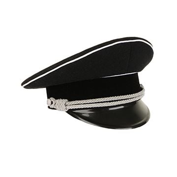 German Allgemeine Officer Visor Cap - Cotton Piping - Without Insignia