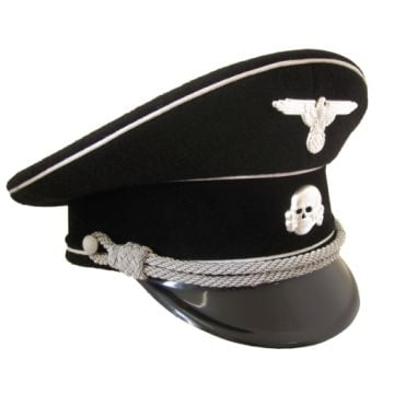 German Allgemeine Officer Peaked Cap - Cotton Piping