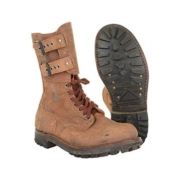 Original French Ranger Brown Combat Boots - UK Size 6
