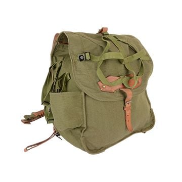 Original Romanian Army Rucksack with Canvas Straps - Olive - Grade 1