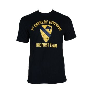 1st Cavalry T-Shirt - Black
