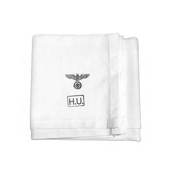This view shows the front of the WW2 German Army Stamped Hand Towel. Thumbnail