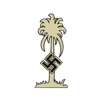 WW2 German DAK Palm Tree Helmet Decal
