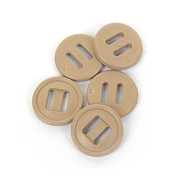 British Army Style 19mm Slotted Buttons - Khaki