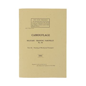 WW2 British Military Camouflage Training Pamphlet
