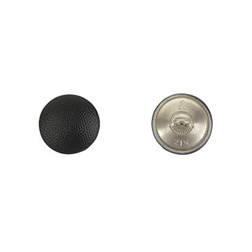 Pebbled Tunic Buttons - Black