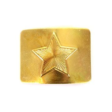 Belarusian Star Belt Buckle - Gold