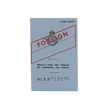 WW2 Foreign RAF ID Card