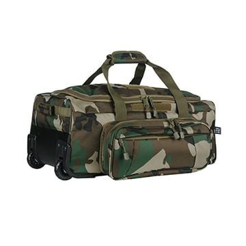 Wheeled 40L Handluggage Travel Bag - Woodland Camo