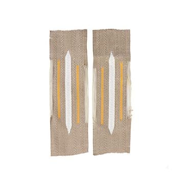 Coastal Artillery Bevo Litzen Collar Tabs - Yellow