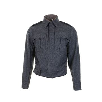 This view shows the front of the WW2 British RAF Battledress Tunic. Thumbnail