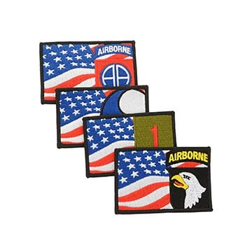 WW2 Themed Military Flag Patches
