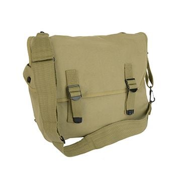 Unstamped US M1936 Musette Bag and Strap - Olive Drab