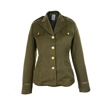 WW2 American Womens Class A WAC Officers Service Jacket - Olive Drab