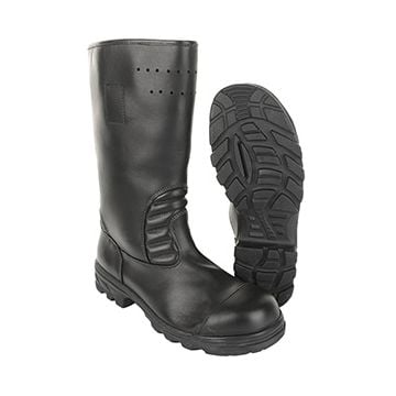 Original German Baltes Leather Firefighting Boots with Steel Toe Cap Type 1 - UK Size 4.5 (235)