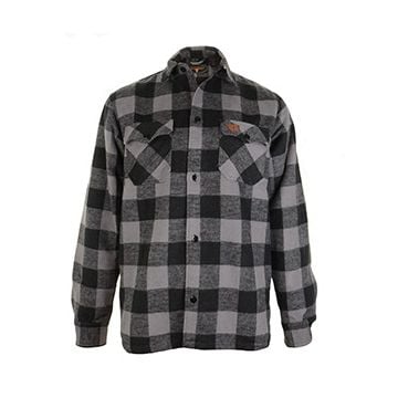 Grey Lumberjack Flannel Shirt