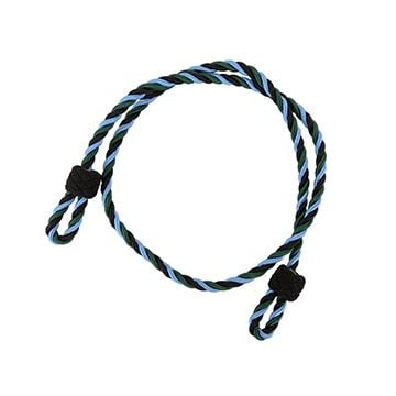 Green, Black & Sky Blue Single Cord Lanyard - Military RAF Army Navy