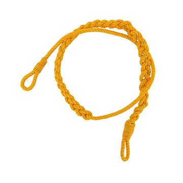 Yellow Single Plait Lanyard - Military RAF Army Navy