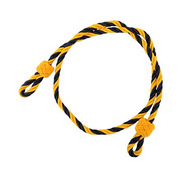 Dark Blue & Gold Single Cord Lanyard - Military RAF Army Navy