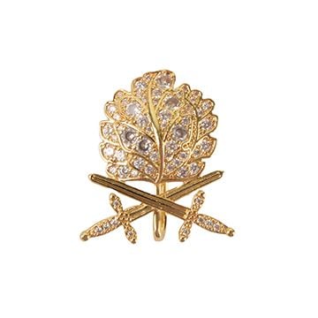 Oak Leaves with Swords and Diamonds - Gold