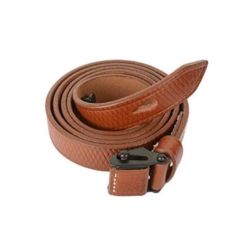 This view shows the front of the MP40 Leather Sling - Light Brown. Thumbnail