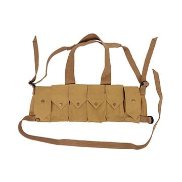 This view shows the front of the Rhodesian Chest Rig with Grenade Pouches. Thumbnail.