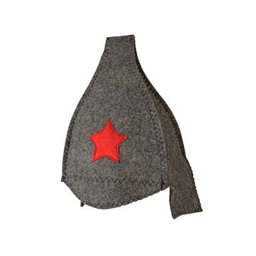 Russian Style Budenovka Woollen Hat - Grey