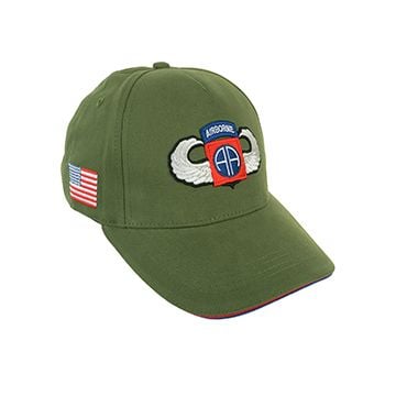 82nd Airborne Baseball Cap - Olive Green