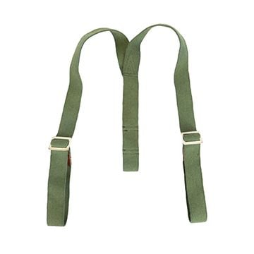 WW2 Russian USSR Canvas Y-Strap Brass Buckle - Green