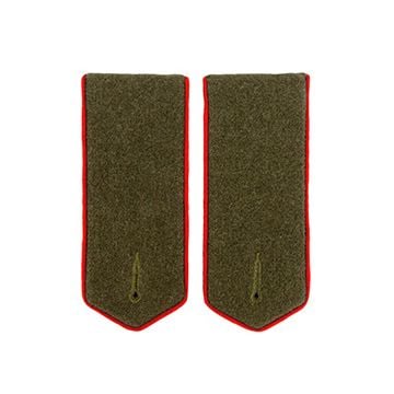 WW2 Russian EM Red Piped Shoulder Boards- Artillery