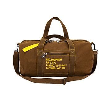 Rothco 19" Paratrooper Style Canvas Equipment Bag - Brown