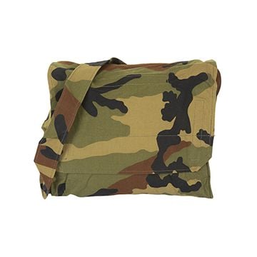 Original Croatian Army Shoulder Bag - Woodland Camo