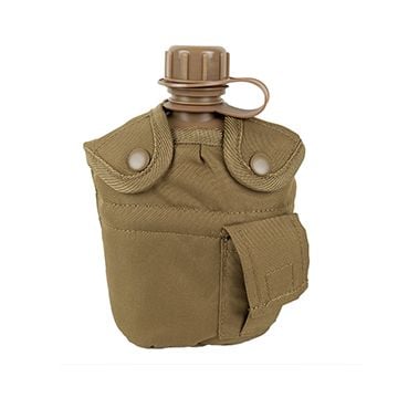 Water Bottle With Cup and Cover - Coyote