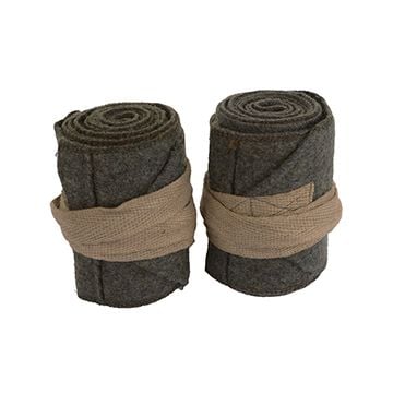 German Wool Puttees - Stone Grey