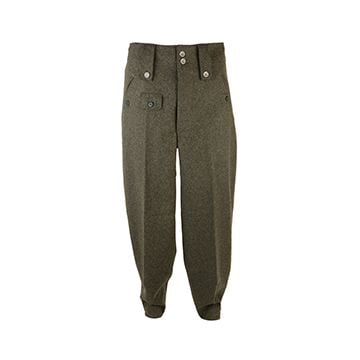 WW2 German M43 Field Grey Wool Trousers - Premium