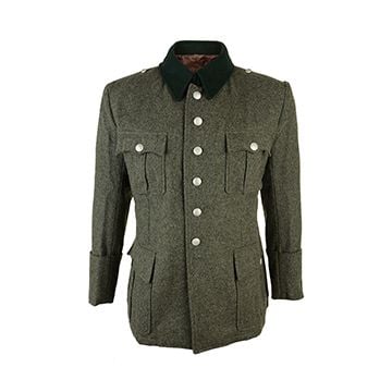 WW2 German M36 Field Grey Officers Wool Tunic - Premium