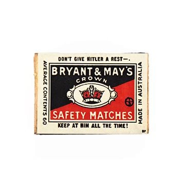 Bryant & May Don't Give Hitler A Rest Match Box Image