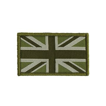 Subdued British Hook & Loop Flag Patch