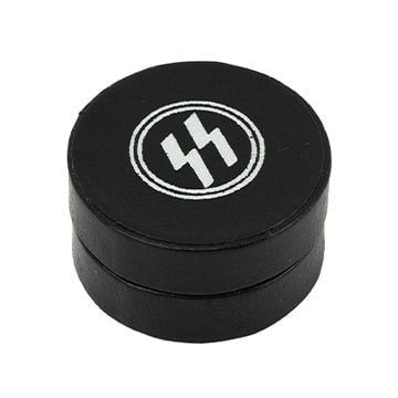 This view shows the front of the WW2 German SS Honour Ring Box. Thumbnail.