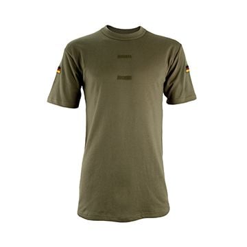 German Tropical T-Shirt with Flag Patches - OD