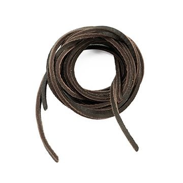 Leather Boot Laces - Brown