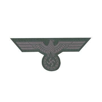 This view shows the front of the WW2 German EM BeVo Tunic Eagle. Thumbnail.