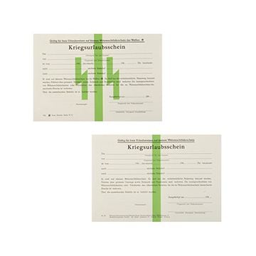 WW2 German Leave Pass