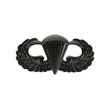 US Paratrooper Wing Badge - Black