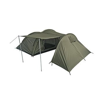 Four Person Tent with Storage Space - Olive Green