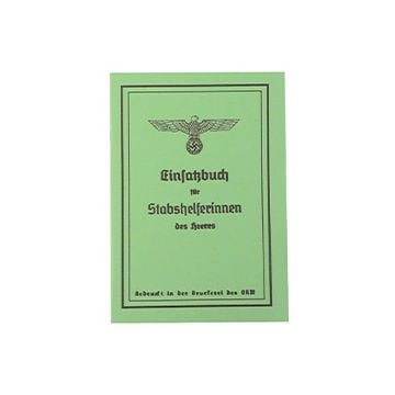 WW2 German Stabshelferin Des Heeres Soldbuch